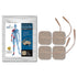 Premium Comfort Plus:  1.5" x 1.5" Square Tan Cloth Electrodes